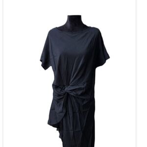 Vonda Tunic dress size XL black nwt waterfall New